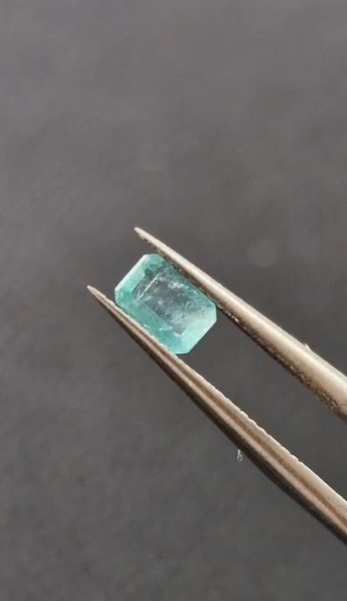 0.43ct 5 5x3.6mm Octagon Natural Emerald Zambia