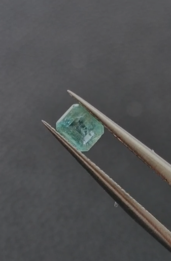 0.43ct 4.6x3.7mm Octagon Natural Emerald Zambia