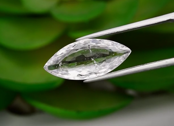 3.32ct 17.4x7.8mm Marquise Natural Unheated Very Light Pink Morganite, Africa