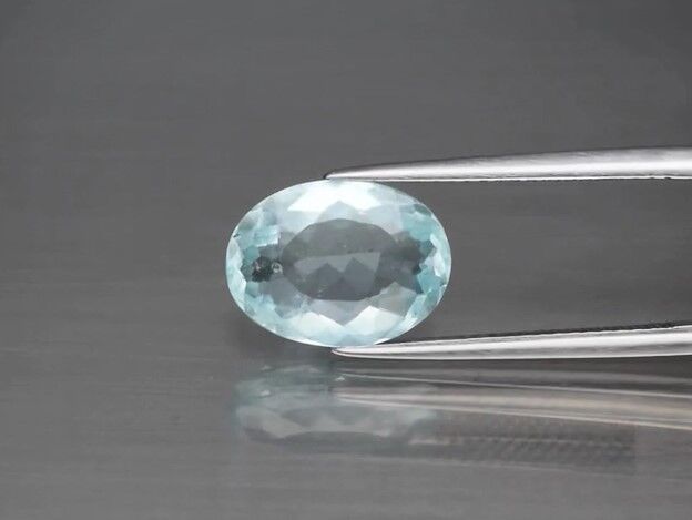 2.97ct 12x8.8mm Oval Natural Unheated Blue Aquamarine Gemstone, Brazil