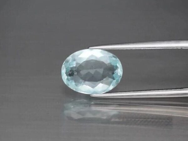 2.97ct 12x8.8mm Oval Natural Unheated Blue Aquamarine Gemstone, Brazil