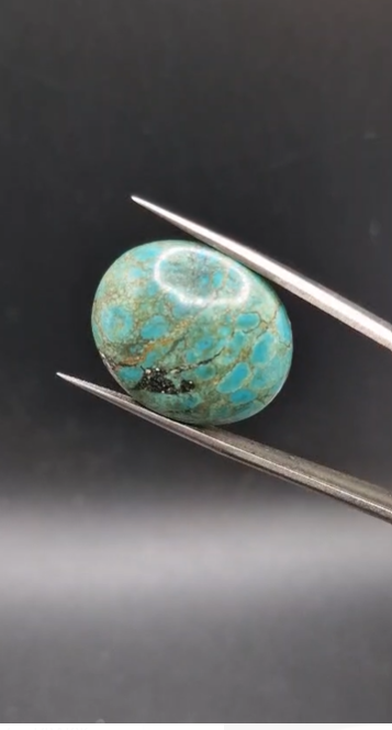 23.80ct 25.1x21.4mm Oval Natural  Tibetian Turquase