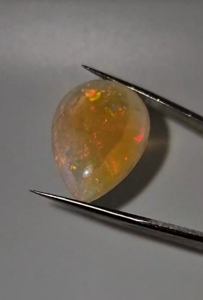 23.95ct 28.2x20.1mm Pear Natural Ethiopian Opal
