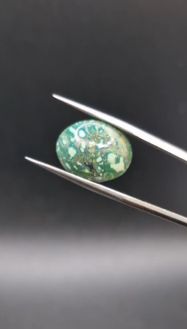 7.20ct 16.5x13mm Oval Natural  Tibetian Turquase
