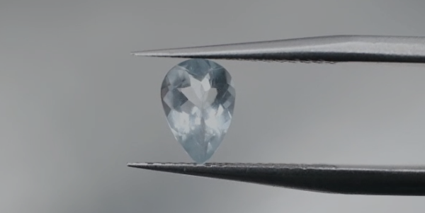 0.59ct 7.1x5mm Pear Natural Aquamarine