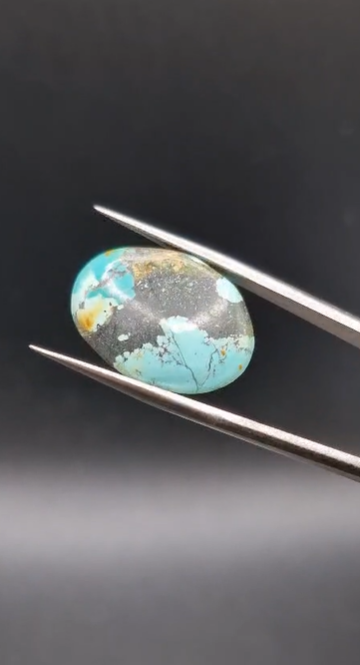 17.10ct 21.5x15.7mm Oval Natural  Tibetian Turquase