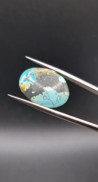 17.10ct 21.5x15.7mm Oval Natural  Tibetian Turquase