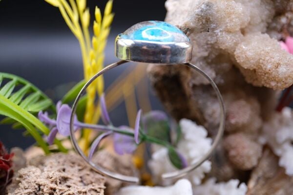 17.51gr Natural İran Firuze Taşlı 925 Ayar Bileklik