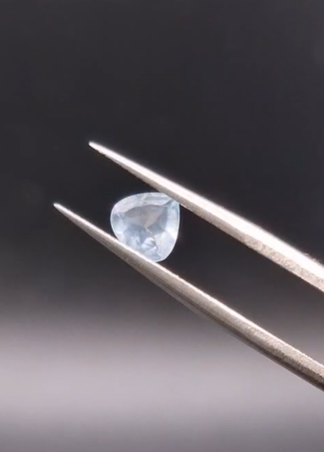 0.52ct 6.1x6mm Pear Natural Unheated Blue Aquamarine