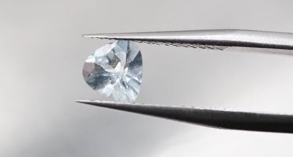 0.60ct 6.1x5.9mm Pear Natural Aquamarine