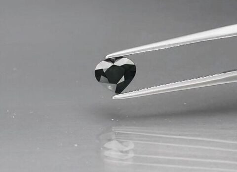 1.18ct 6.5x5.7mm Heart Green Sapphire Australia, Heated