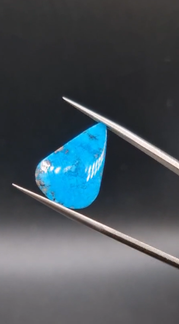 13.40ct 21.5x14.6mm Pear Natural  Iranian Turquase