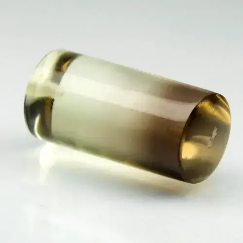 16.14ct Cylinder Cabochon Drilled Natural Smoky Quartz - Brazil Gemstone