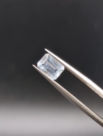 0.58ct 6.8x4.9mm Octagon Natural Unheated Blue Aquamarine