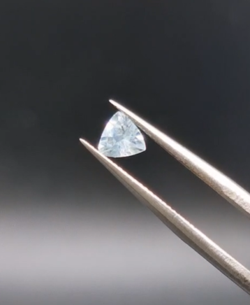 0.36ct 4.9mm Trillion Natural Unheated Blue Aquamarine