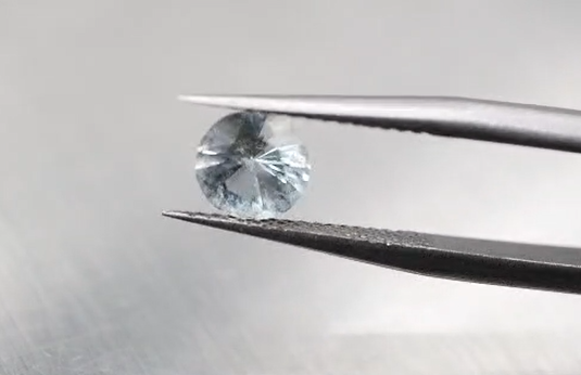0.66ct 5.9mm Round Natural Aquamarine