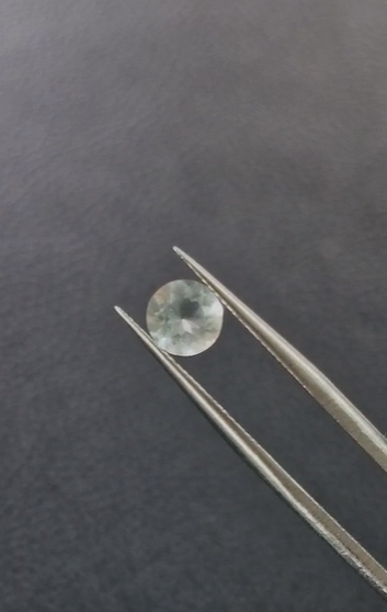 0.69ct 5.9mm Round Natural Aquamarine