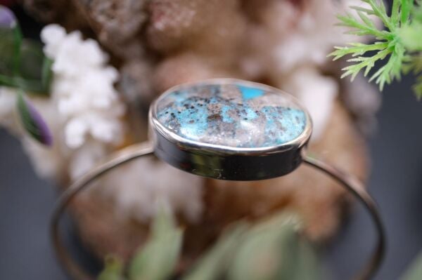 14.13gr Natural İran Firuze Taşlı 925 Ayar Bileklik