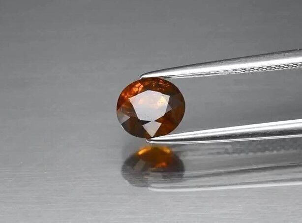 1.29ct 6.7x6mm Oval Medium Orange Sapphire Madagascar, Africa