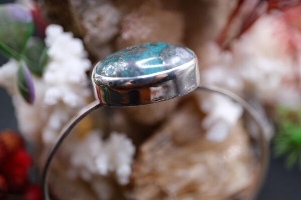 14.01gr Natural İran Firuze Taşlı 925 Ayar Bileklik