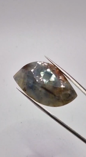 34.39ct 34.9x21mm Rose Cut Natural Sapphire