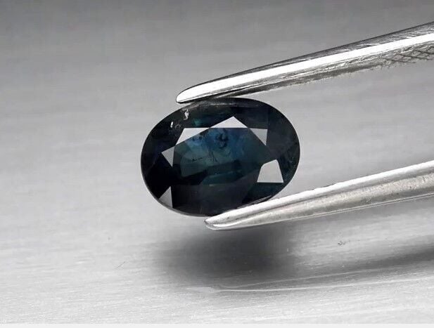 1.29ct 7.6x5.7mm Oval Green-Blue Sapphire Australia, Heated