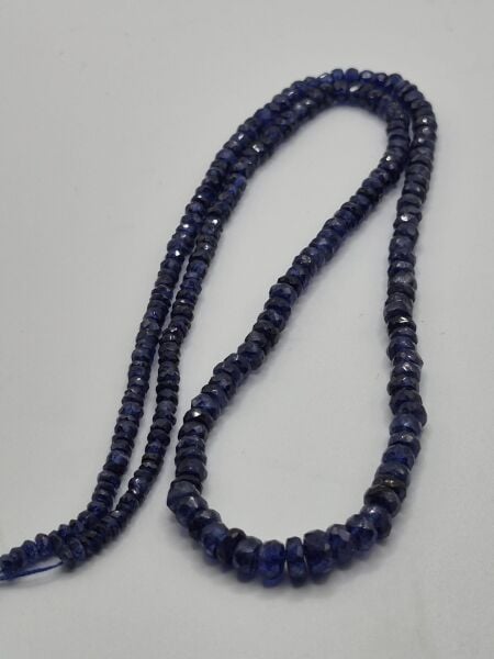 77.00ct 3.6mm Faset Yuvarlak 21 cm Natural Safir Dizi