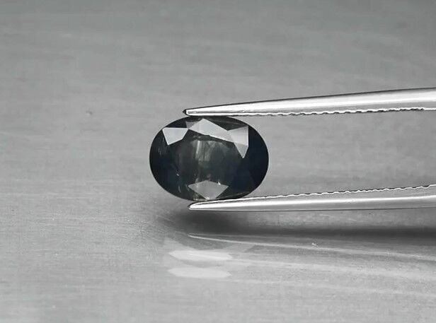 2.39ct 9x6.6mm Oval Blue-Green Sapphire Thailand, Heated