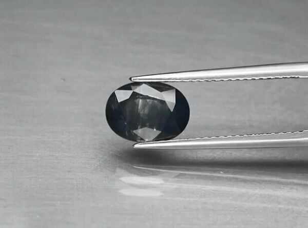2.39ct 9x6.6mm Oval Blue-Green Sapphire Thailand, Heated