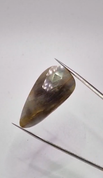38.45ct 39.3x19.3mm Rose Cut Natural Sapphire