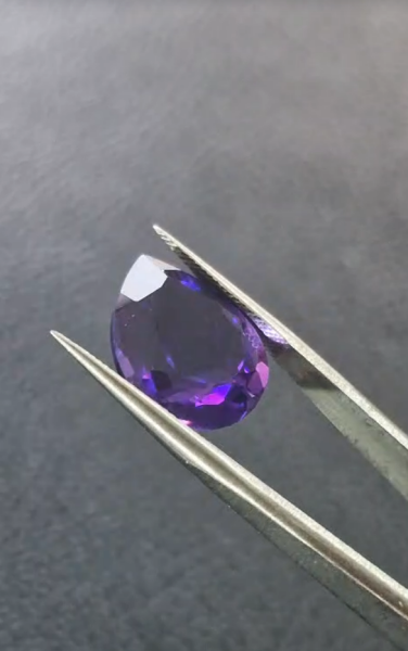 12.10ct 17x13.8 Pear Natural Amethyst