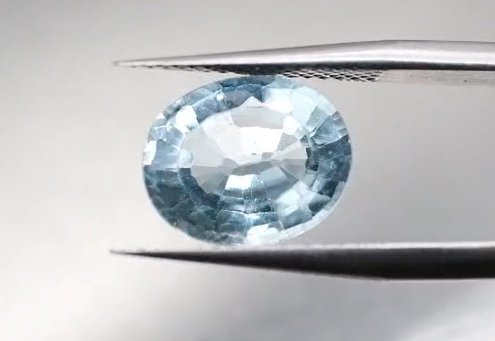 4.51ct 11.2x9.1mm Oval Natural Aquamarine