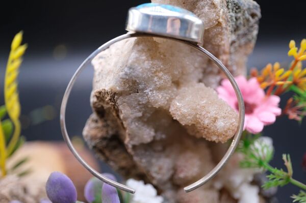 12.42gr Natural İran Firuze Taşlı 925 Ayar Bileklik