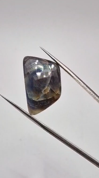 21.45ct 25x15.5mm Rose Cut Natural Sapphire