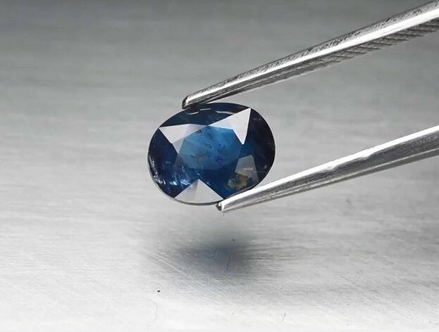 1.69ct 7.8x6.5mm Oval Blue Sapphire Ethiopia, Heated