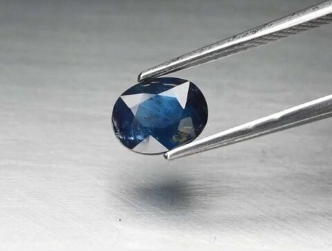 1.69ct 7.8x6.5mm Oval Blue Sapphire Ethiopia, Heated