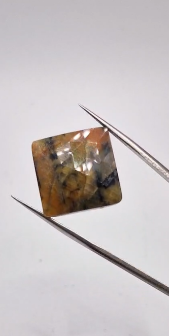 27.34ct 19.2x19.2mm Rose Cut Natural Sapphire