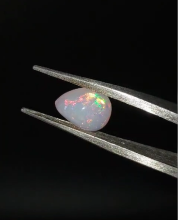 1.20ct 8.8x6.9mm Pear Natural Ethiopian Opal