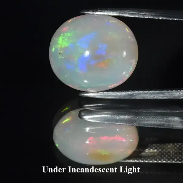 10.80ct Natural Transparent Crystal Opal with Play-of-Color Ethiopia, Gem