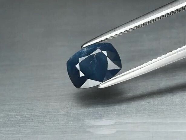 1.89ct 8.7x6.6mm Cushion Blue Sapphire Ethiopia, Heated