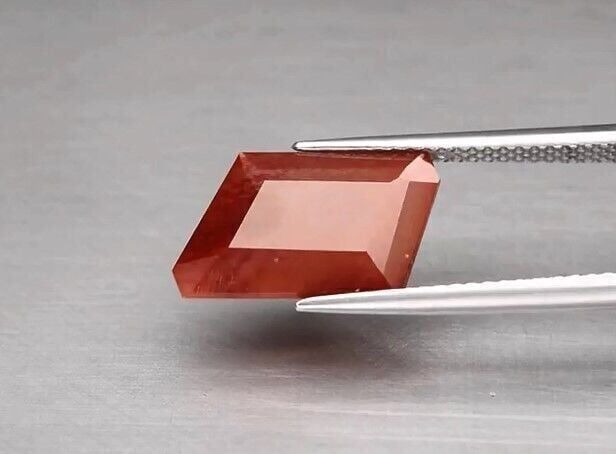 4.04ct 15.6x8.7mm Fancy Natural Red-Orange Andesine, Africa