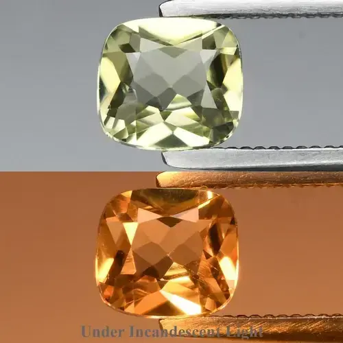 0.56ct VS Cushion Natural Color Change Diaspore - Turkey Gemstone
