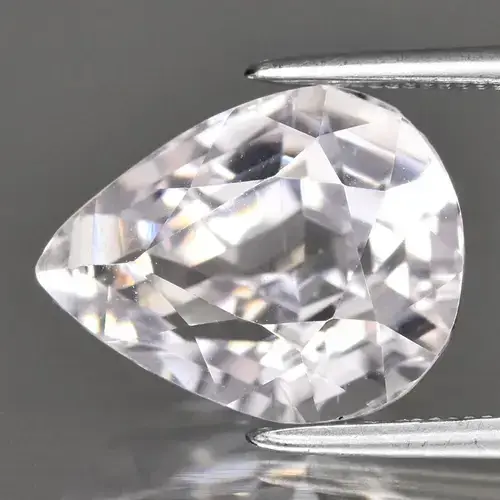 6.53ct VS Pear Natural Light Pink Kunzite - Unheated, Afghanistan Gem