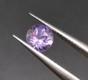 0.73ct 6mm Round Natural Amethyst
