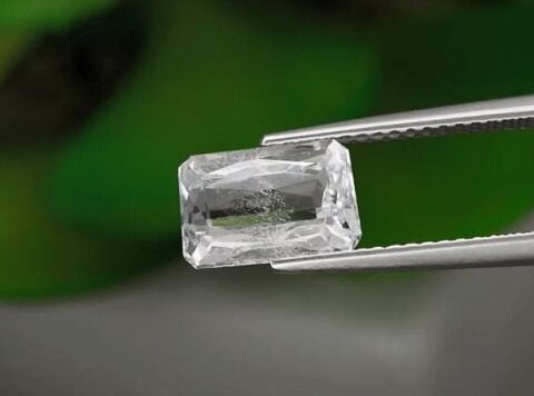 2.07ct 9.3x6.2mm Scissor-Cut Natural White Goshenite Beryl, Madagascar