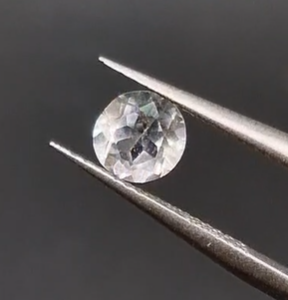 1.06ct 6mm Round Natural Very Light Green Amethyst