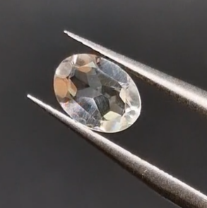 1.15ct 8x6mm Oval Natural Very Light Green Amethyst