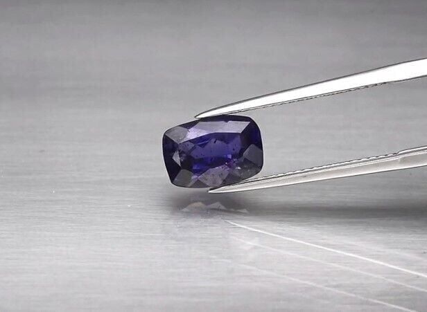 2.32ct 9.7x6.8mm Cushion Natural Bluish Violet Iolite, Namibia