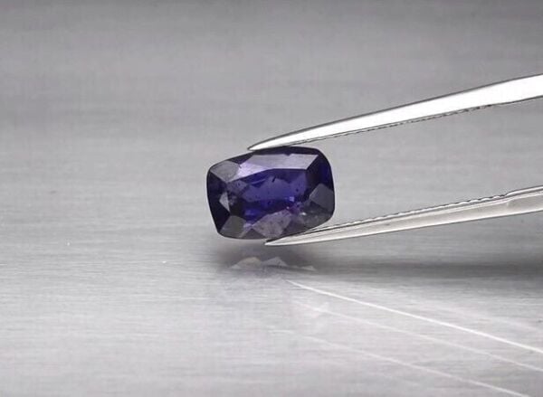 2.32ct 9.7x6.8mm Cushion Natural Bluish Violet Iolite, Namibia