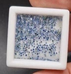 3.56ct 1mm Round Fancy Lot Natural Sapphire